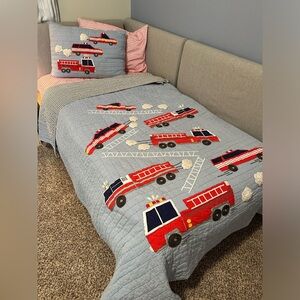 Pottery Barn Firetruck Bedding